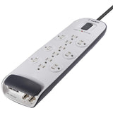 Belkin 12-outlet Surge Protector with 8 ft Power Cord with Cable/Satellite Protection — BV112230-08