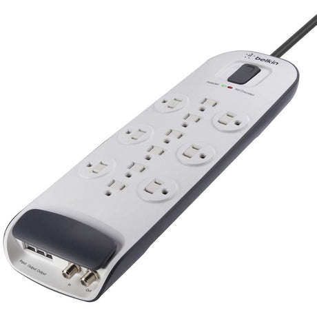 Belkin 12-outlet Surge Protector with 8 ft Power Cord with Cable/Satellite Protection — BV112230-08