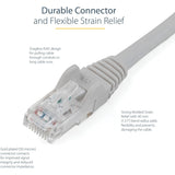 StarTech.com 50ft CAT6 Ethernet Cable - Gray Snagless Gigabit - 100W PoE UTP 650MHz Category 6 Patch Cord UL Certified Wiring/TIA — N6PATCH50GR