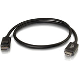 C2G DisplayPort Male to HDMI Male Adapter Cable - 6ft, 1080p Resolution, 30V - Black — 54326