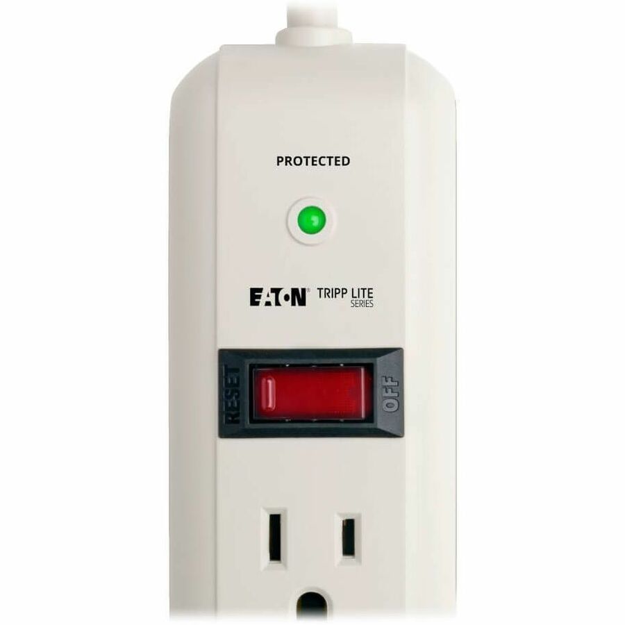 Eaton Tripp Lite Series Protect It! 7-Outlet Surge Protector, 25 ft. Cord, 1080 Joules, Diagnostic LED, Light Gray Housing — TLP725