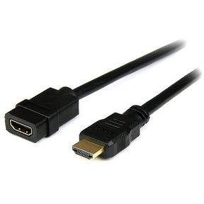 StarTech.com 2m HDMI Extension Cable, HDMI Male to Female Cable, 4K HDMI Cable Extender, 4K UHD HDMI Cable with Ethernet M/F, HDMI 1.4 — HDEXT2M