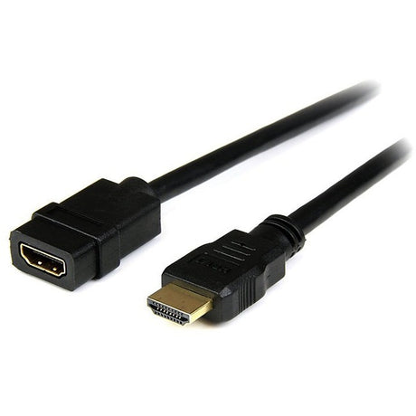 StarTech.com 2m HDMI Extension Cable, HDMI Male to Female Cable, 4K HDMI Cable Extender, 4K UHD HDMI Cable with Ethernet M/F, HDMI 1.4 — HDEXT2M