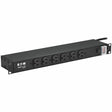 Eaton Tripp Lite Series 1U Rack-Mount Power Strip, 120V, 15A, 5-15P, 12 Outlets (6 Front-Facing, 6-Rear-Facing), 15 ft. (4.57 m) Cord — RS-1215