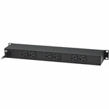 Eaton Tripp Lite Series 1U Rack-Mount Power Strip, 120V, 15A, 5-15P, 12 Outlets (6 Front-Facing, 6-Rear-Facing), 15 ft. (4.57 m) Cord — RS-1215