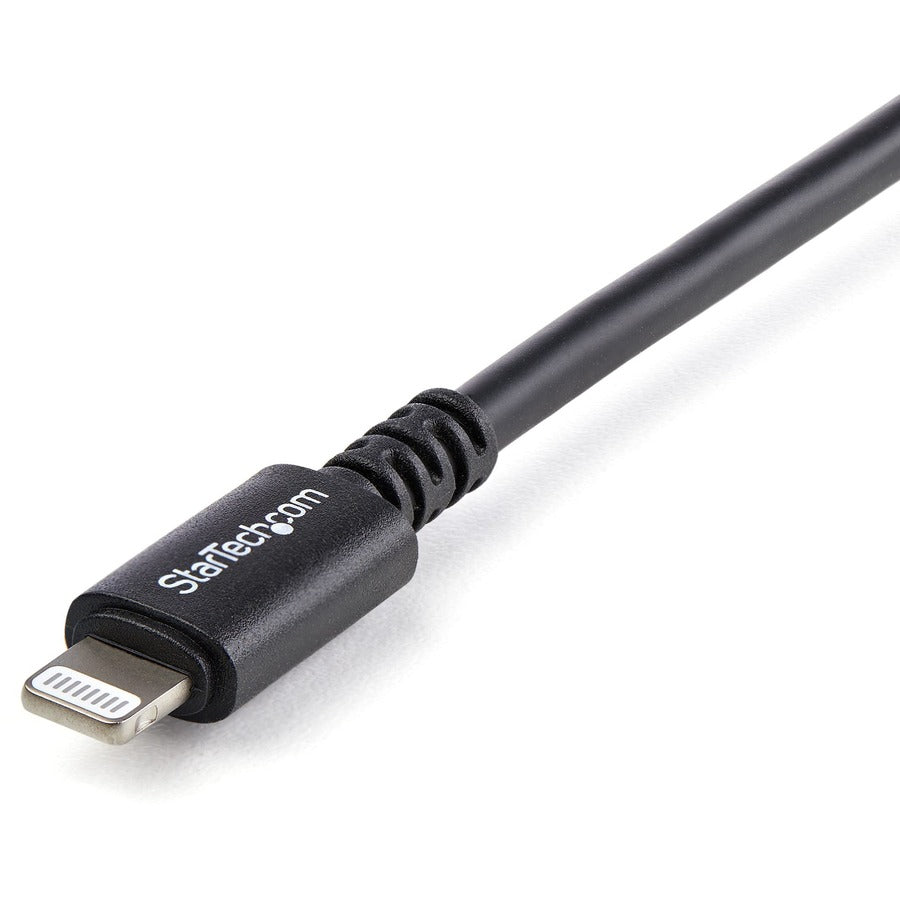 StarTech.com 3m (10ft) Long Black Apple�&reg; 8-pin Lightning Connector to USB Cable for iPhone / iPod / iPad — USBLT3MB