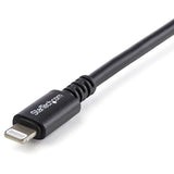 StarTech.com 3m (10ft) Long Black Apple�&reg; 8-pin Lightning Connector to USB Cable for iPhone / iPod / iPad — USBLT3MB