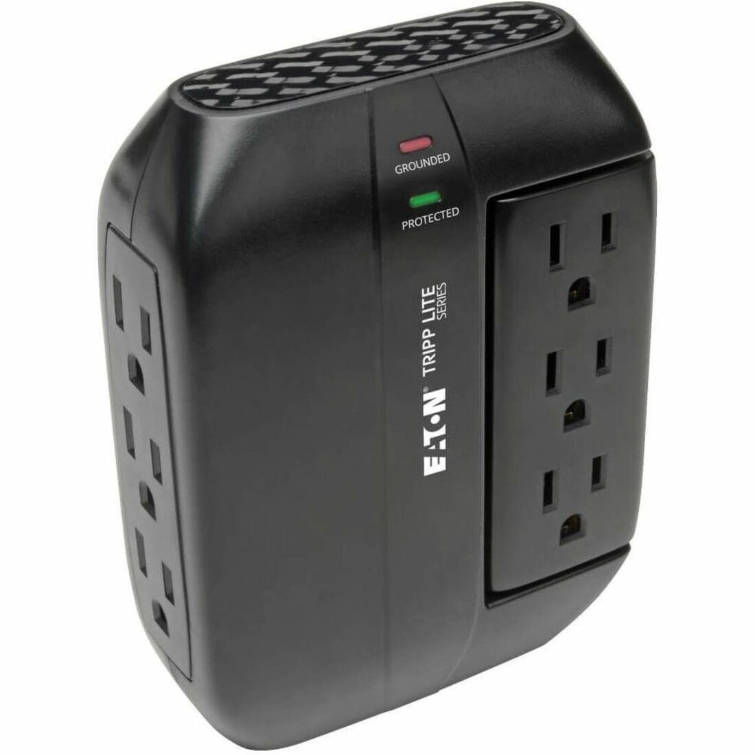Eaton Tripp Lite Series Protect It! Surge Protector with 3 Rotatable Outlets, 3 Stationary, side facing Outlets, Direct-Plug In, 1200 Joules — SWIVEL6