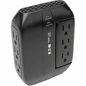 Eaton Tripp Lite Series Protect It! Surge Protector with 3 Rotatable Outlets, 3 Stationary, side facing Outlets, Direct-Plug In, 1200 Joules — SWIVEL6