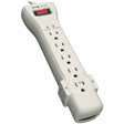 Eaton Tripp Lite Series Protect It! 7-Outlet Surge Protector, 7 ft. Cord with Right-Angle Plug, 2160 Joules, Diagnostic LEDs, Light Gray Housing — SUPER7