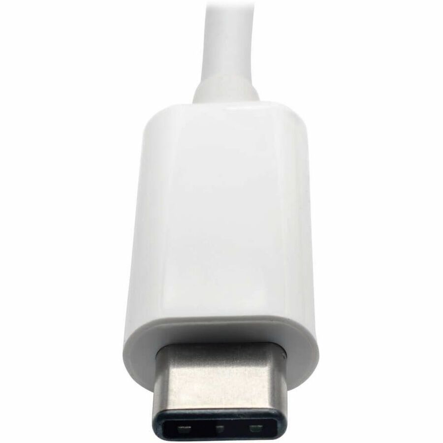 Eaton Tripp Lite Series USB-C to VGA Adapter with USB 3.x (5Gbps) Hub Ports and 60W PD Charging, White — U444-06N-VU-C