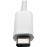 Eaton Tripp Lite Series USB-C to VGA Adapter with USB 3.x (5Gbps) Hub Ports and 60W PD Charging, White — U444-06N-VU-C