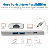 Eaton Tripp Lite Series USB-C Dock - 4K HDMI, USB 3.x (5Gbps), USB-A Hub Ports, Memory Card, 60W PD Charging — U442-DOCK10-S