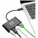 Eaton Tripp Lite Series 4-Port USB-C Hub, USB 3.x (5Gbps), 2x USB-A, 2x USB-C, Black — U460-004-2A2CB