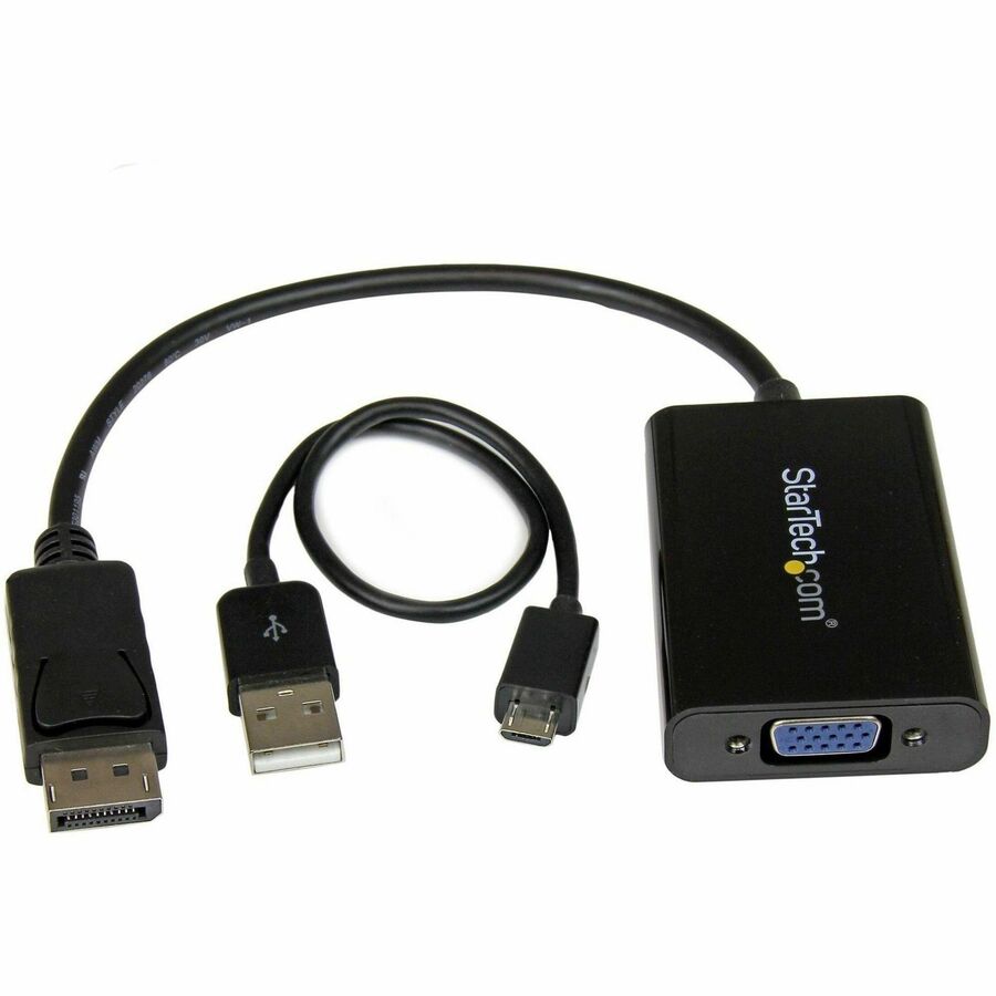 StarTech.com DisplayPort to VGA Adapter with Audio - DP to VGA Converter - 1920x1200 — DP2VGAA