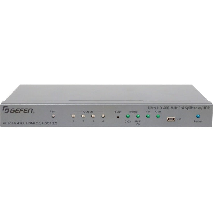 Gefen Ultra HD 600 MHz 1:4 Splitter for HDMI w/ HDR — EXT-UHD600-14