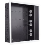 Chief Proximity In-Wall Storage Box - With 6 Receptacle Filter & Surge - Black — PAC526FWP6
