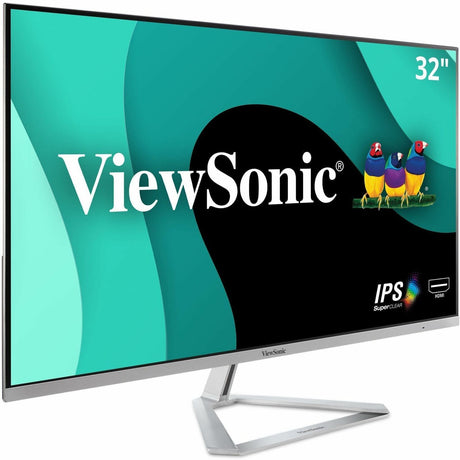 ViewSonic VX3276-MHD 32 Inch 1080p Widescreen IPS Monitor with Ultra-Thin Bezels, Screen Split Capability HDMI and DisplayPort — VX3276-MHD