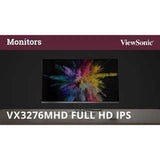 ViewSonic VX3276-MHD 32 Inch 1080p Widescreen IPS Monitor with Ultra-Thin Bezels, Screen Split Capability HDMI and DisplayPort — VX3276-MHD