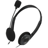 Adesso Xtream H4 - 3.5mm Stereo Headset with Microphone - Noise Cancelling - Wired- 6 ft cable- Lightweight — Xtream H4