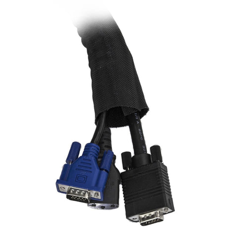 StarTech.com 6.5' (2m) Cable Management Sleeve/Wrap - Flexible Cable Manager - Expandable Coiled Cord Protector/Organizer - Trimmable — WKSTNCM