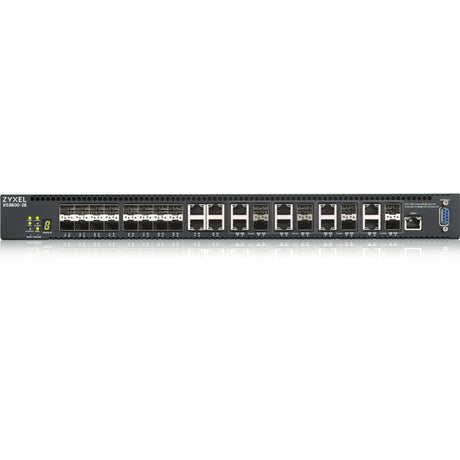 ZYXEL XS3800-28 24-port 10G Multi-Gigabit L3 Managed Aggregation Switch with 16 SFP+ 10G Ports, 8 10G Combo (SFP+/RJ-45) Ports and 4 10G Ethernet Ports — XS3800-28