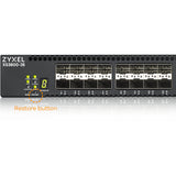 ZYXEL XS3800-28 24-port 10G Multi-Gigabit L3 Managed Aggregation Switch with 16 SFP+ 10G Ports, 8 10G Combo (SFP+/RJ-45) Ports and 4 10G Ethernet Ports — XS3800-28