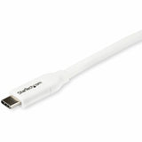 StarTech.com 2m 6 ft USB C to USB C Cable w/ 5A PD - M/M - White - USB 2.0 - USB-IF Certified - USB Type C Cable - USB C Charging Cable - USB C PD Cable — USB2C5C2MW