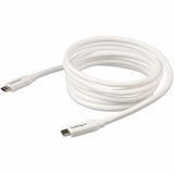 StarTech.com 2m 6 ft USB C to USB C Cable w/ 5A PD - M/M - White - USB 2.0 - USB-IF Certified - USB Type C Cable - USB C Charging Cable - USB C PD Cable — USB2C5C2MW
