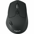 Logitech M720 Triathlon Multi-Device Wireless Mouse, Bluetooth, USB Unifying Receiver, 1000 DPI, 8 Buttons, Black — 910-004790