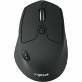 Logitech M720 Triathlon Multi-Device Wireless Mouse, Bluetooth, USB Unifying Receiver, 1000 DPI, 8 Buttons, Black — 910-004790