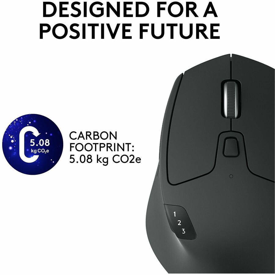 Logitech M720 Triathlon Multi-Device Wireless Mouse, Bluetooth, USB Unifying Receiver, 1000 DPI, 8 Buttons, Black — 910-004790