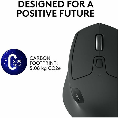 Logitech M720 Triathlon Multi-Device Wireless Mouse, Bluetooth, USB Unifying Receiver, 1000 DPI, 8 Buttons, Black — 910-004790