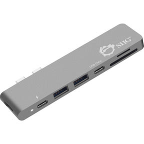 SIIG Thunderbolt 3 USB-C Hub HDMI with Card Reader & PD Adapter - Space Gray — JU-TB0512-S1