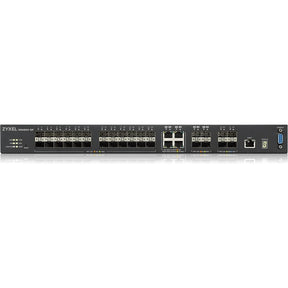 ZYXEL XGS4600-32F 24-port Gigabit SFP L3 Managed Aggregation Switch with 4 SFP+ 10G Uplinks and 4 10G Combo (SFP+/RJ-45) Ports — XGS4600-32F