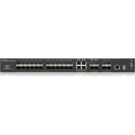 ZYXEL XGS4600-32F 24-port Gigabit SFP L3 Managed Aggregation Switch with 4 SFP+ 10G Uplinks and 4 10G Combo (SFP+/RJ-45) Ports — XGS4600-32F