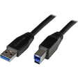 StarTech.com 10m 30 ft Active USB 3.0 (5Gbps) USB-A to USB-B Cable - M/M - USB A to B Cable - USB 3.2 Gen 1 — USB3SAB10M