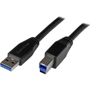 StarTech.com 10m 30 ft Active USB 3.0 (5Gbps) USB-A to USB-B Cable - M/M - USB A to B Cable - USB 3.2 Gen 1 — USB3SAB10M