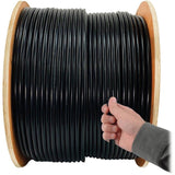 Eaton Tripp Lite Series Cat6 Gigabit Solid Core UTP PVC Bulk Ethernet Cable, Black, 1000 ft. (304.8 m), TAA — N222-01K-BK