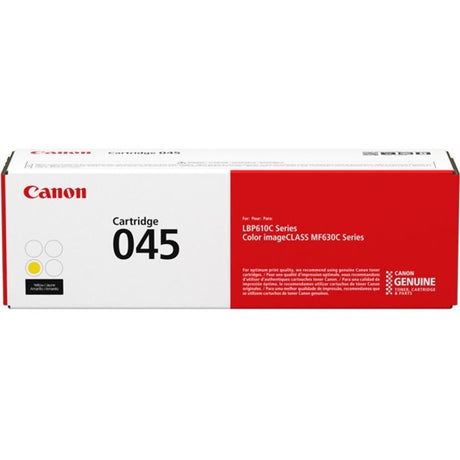 Canon 045 Standard Yield Laser Toner Cartridge - Yellow Pack — 1239C001