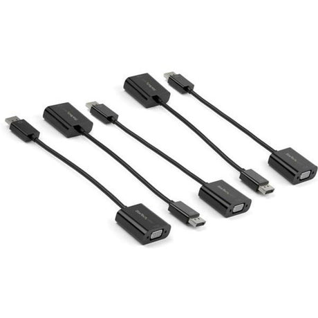 StarTech.com 5-Pack DisplayPort to VGA Adapter - DisplayPort 1.2 to VGA Monitor Active Adapter - DP to VGA Video Converter Dongle - M/F — DP2VGA3X5