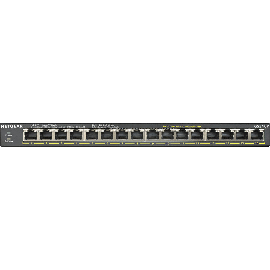 Netgear GS316P Ethernet Switch — GS316P-100NAS