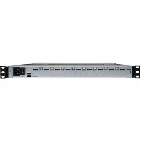 Eaton Tripp Lite Series NetDirector 8-Port DisplayPort KVM Switch Console with 17 in. LCD, IP Remote Access, Dual Rail, 1U Rack-Mount, TAA — B030-DP08-17DIP
