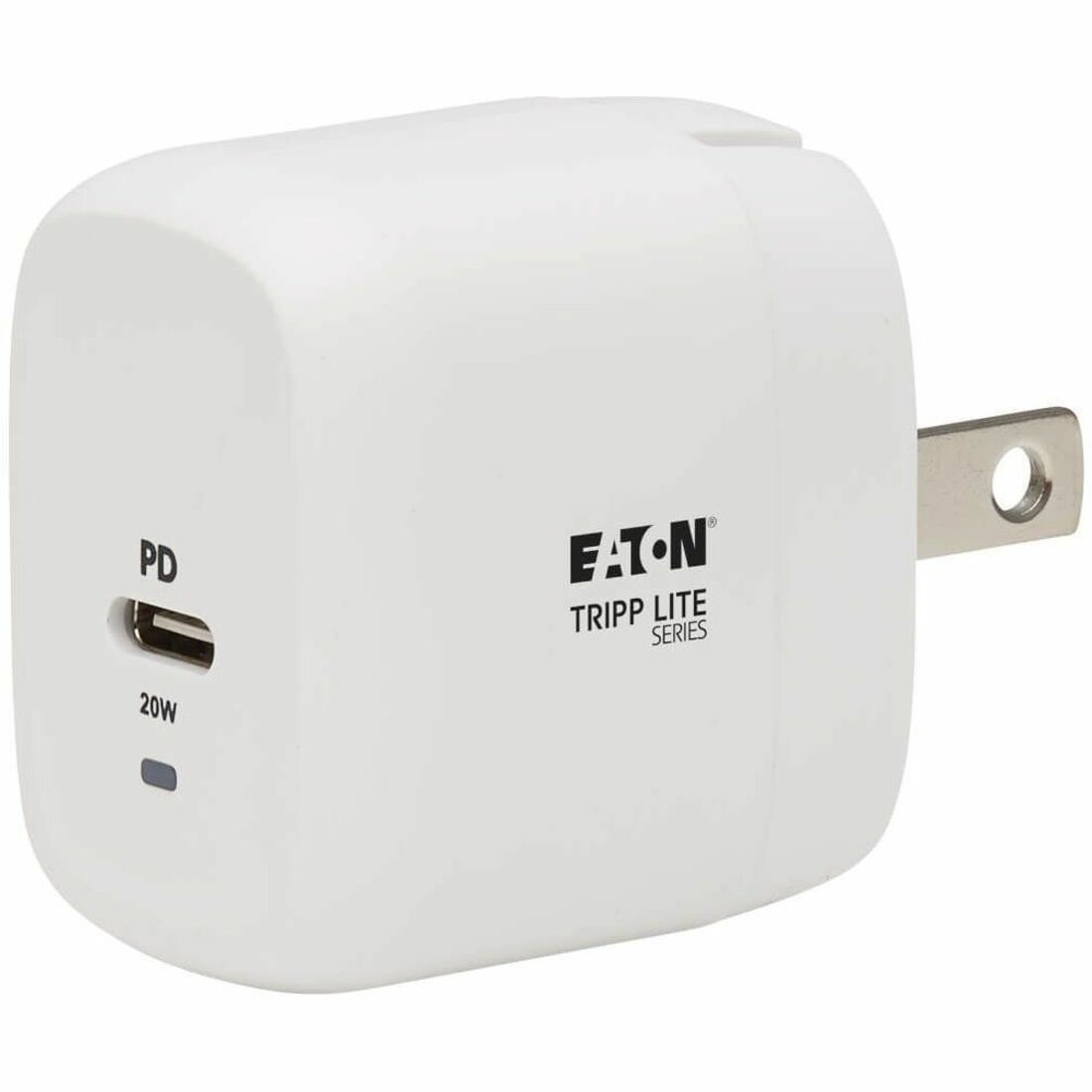 Eaton Tripp Lite Series Compact 1-Port USB-C Wall Charger - GaN Technology, 20W PD3.0 Charging, White — U280-W01-20C1-G