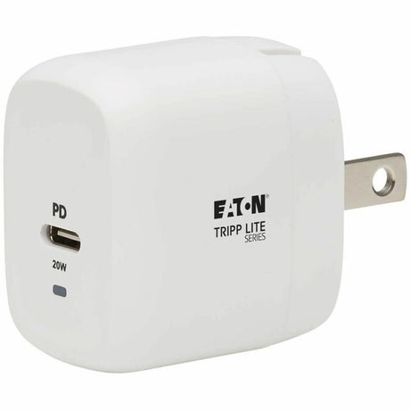 Eaton Tripp Lite Series Compact 1-Port USB-C Wall Charger - GaN Technology, 20W PD3.0 Charging, White — U280-W01-20C1-G