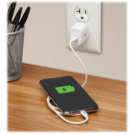 Eaton Tripp Lite Series Compact 1-Port USB-C Wall Charger - GaN Technology, 20W PD3.0 Charging, White — U280-W01-20C1-G