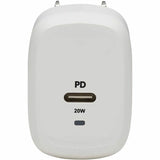 Eaton Tripp Lite Series Compact 1-Port USB-C Wall Charger - GaN Technology, 20W PD3.0 Charging, White — U280-W01-20C1-G
