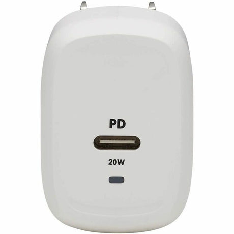 Eaton Tripp Lite Series Compact 1-Port USB-C Wall Charger - GaN Technology, 20W PD3.0 Charging, White — U280-W01-20C1-G