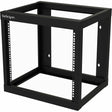 StarTech.com 2-Post 9U Heavy-Duty Wall-Mount Network Rack, 19" Open Frame Server Rack for Computer Equipment, Wall Mount Data Rack~ — RK919WALLO