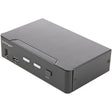 StarTech.com 2 Port HDMI KVM Switch 4K 60Hz UHD HDR, HDMI 2.0 Single Monitor, 2 Port USB 3.0 Hub, 4x USB HID, Audio, Hotkey Switching, TAA — SV231HU34K6